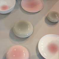 Beautiful refined porcelain from the collection of Bodo Sperlein in London, available in neutral/pink, but also in jade and yellow.